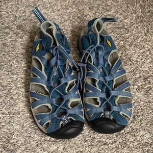 Keen Blue and Gray Women's Sandal Shoes 8.5